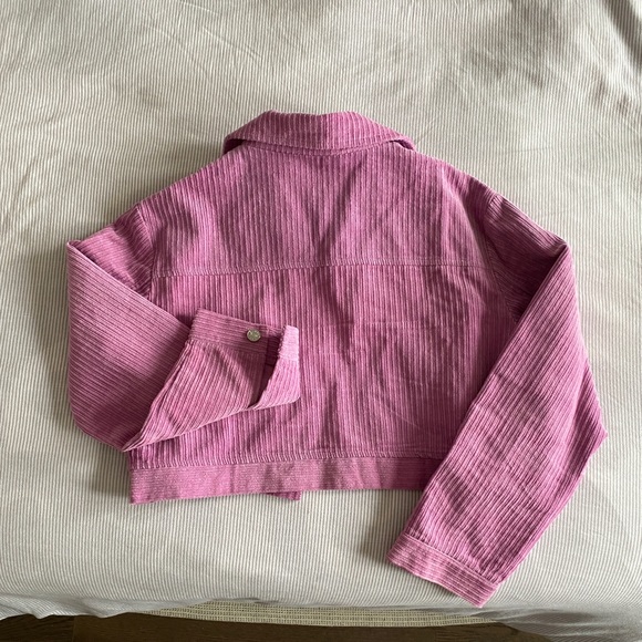 Single Breasted Corduroy Crop Jacket - Picture 3 of 7